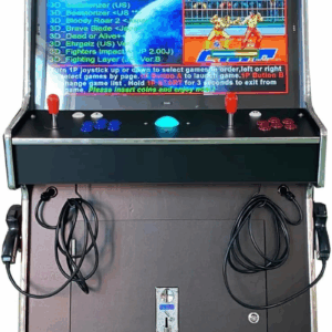 Full Size Commercial Grade Upright Standup Arcade Machine 2 Player 4500 Games 32 Inch Screen Black with 2 Shooting Guns