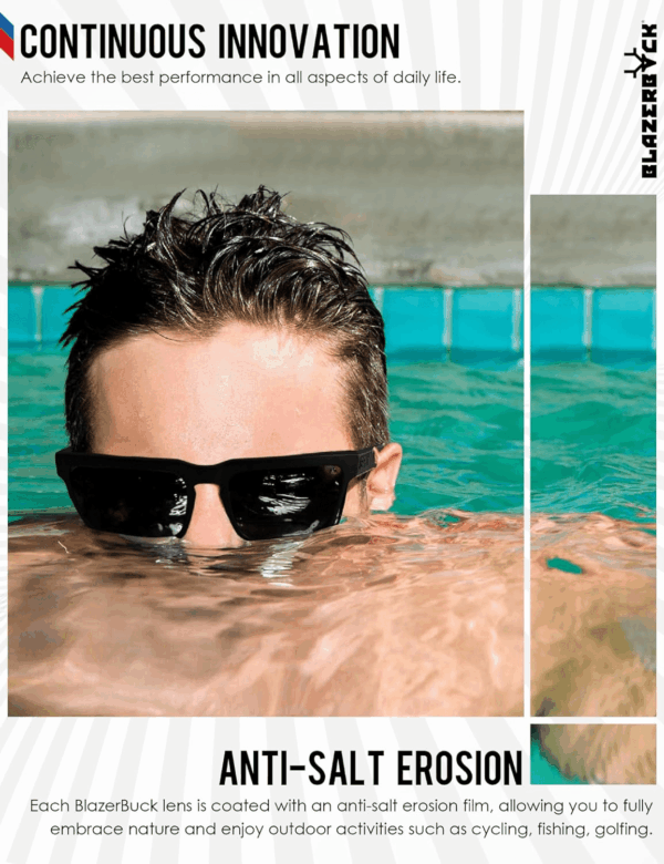 Anti-Salt Polarized Replacement Lenses for Rayban Meta Wayfarer RW4008 53Mm Sunglass - Image 6