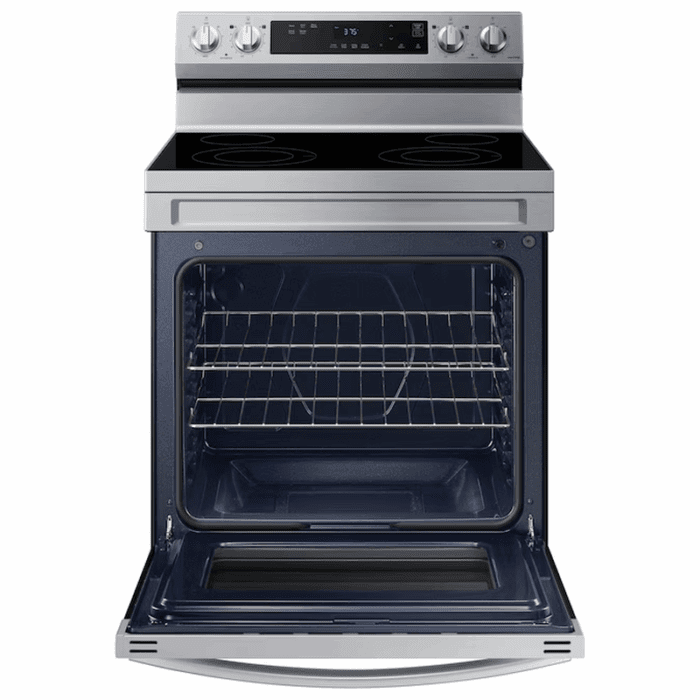 30-In Glass Top 4 Burners 6.3-Cu Ft Freestanding Electric Range ( Stainless Steel ) - Image 2