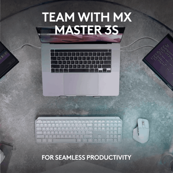 MX Keys S Wireless Keyboard, Low Profile, Fluid Precise Quiet Typing, Programmable Keys, Backlighting, Bluetooth, USB C Rechargeable, for Windows PC, Linux, Chrome, Mac - Graphite - Image 8