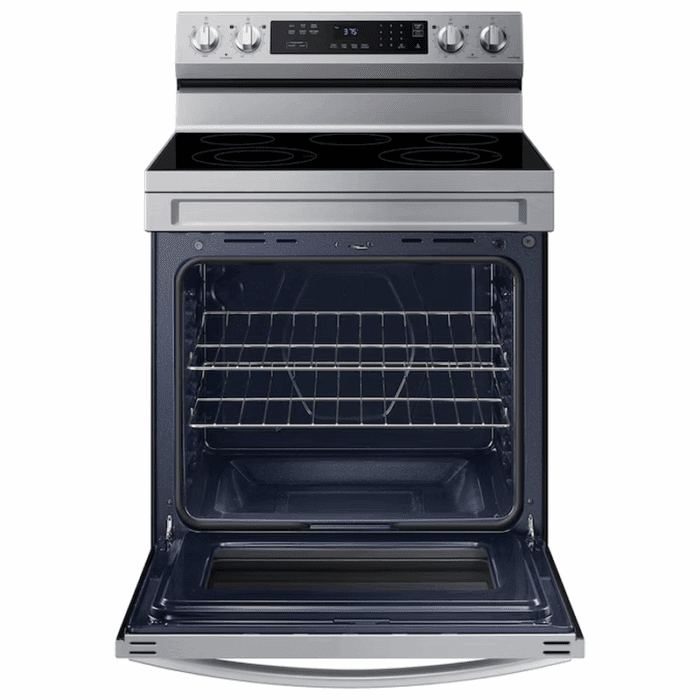 30-In Glass Top 5 Burners 6.3-Cu Ft Freestanding Electric Range ( Stainless Steel ) - Image 2