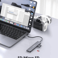 USB C Hub with 100W Charging, 4K HDMI, Dual Card Reader, USB 3.0 & 2.0 Compatible Macbook Pro, New Mac Air/Surface, Chromebook, More, Stable Driver Adapter (CB-CE18, Space Gray) - Image 3