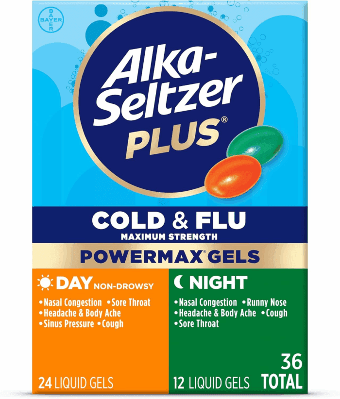 Power Max Cold & Flu Day+Night Medicine: Cough Suppressant, Cold and Flu Medicine for Adults and Children 12 Years and Older, 36 Count, Packaging May Vary - Image 5