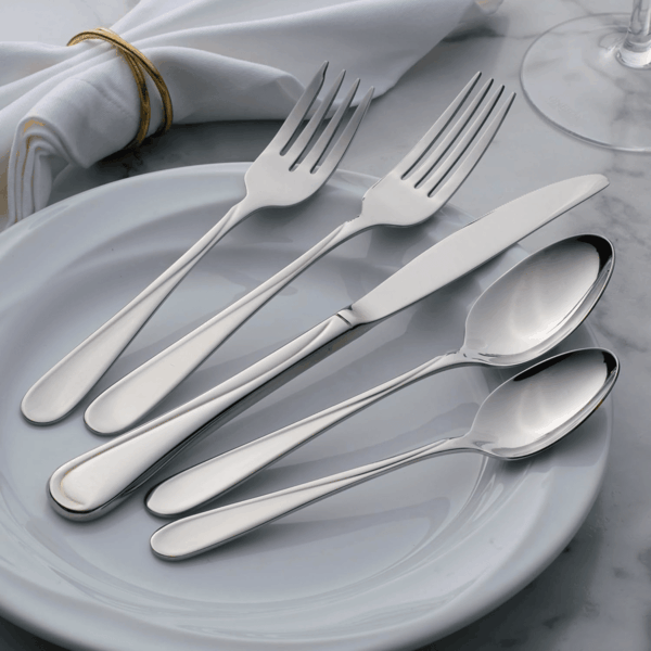 Flight 65 Piece Everyday Flatware, Service for 12, 18/0 Stainless Steel, Silverware Set, Dishwasher Safe - Image 7
