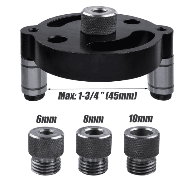 Self Centering Doweling Jig, Self Center Dowel Jig Handheld Drill Guide for Straight Holes Wood Panel Hole Puncher Locator Woodworking Joints Tool - 6Mm 8Mm 10Mm - Image 5