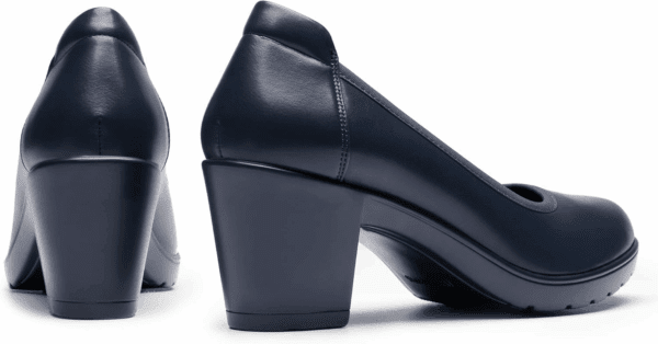 Women'S Chunky Closed Toe Low Block Heels Work Pumps Comfortable round Toe Dress Wedding Shoes - Image 7