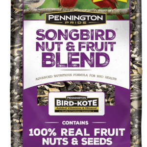 Pride Songbird Nut & Fruit Blend, Wild Bird Seed for outside Feeders, Advanced Nutrition Formula for Bird Health, 10-Lb. Bag