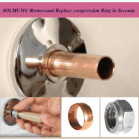 Compression Sleeve Puller Remove Tool Nut & Ferrule of Pipe 03943 - Sleeve Remover for 1/2-Inch Compression Fittings Only - Plumbing Tools Compression Ring Removal Tool Corroded & Frozen Supply Stops - Image 3