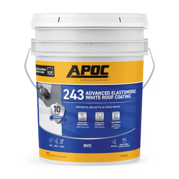 243 4.75-Gallon White Elastomeric Reflective Roof Coating (
