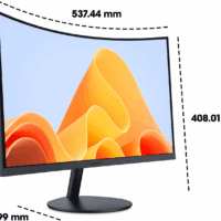 24 Inch Curved Monitor, Full HD 1080P Curved Computer Monitor, 1500R Screen, HDMI VGA, Tilt Adjustment, LCD Display, Eye Care, Black 24N5CA - Image 7