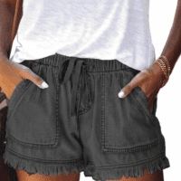 Womens Lightweight Shorts Casual Baggy Trendy Short Pants Elastic Waist Drawstring Comfy Shorts