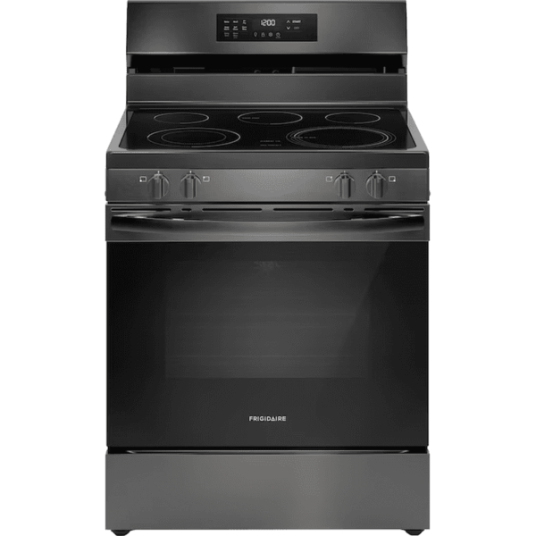 30-In Glass Top 5 Burners 5.3-Cu Ft Air Fry Convection Oven Freestanding Electric Range Stainless Steel ) - Image 12