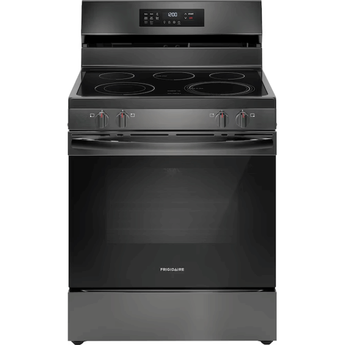 30-In Glass Top 5 Burners 5.3-Cu Ft Air Fry Convection Oven Freestanding Electric Range Stainless Steel ) - Image 12