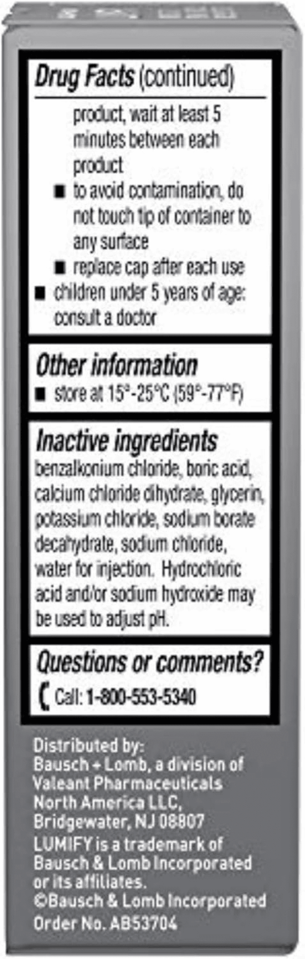 Redness Reliever Eye Drops, for Whiter & Brighter Looking Eyes, 0.08 Fl Oz (2.5 Ml) - Image 8