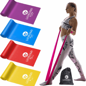 Resistance Bands Set,  Elastic Bands with 4 Resistance Levels, Exercise Bands Workout Resistance Bands Set for Strength Training,Yoga,Gym,Pilates,Fitness