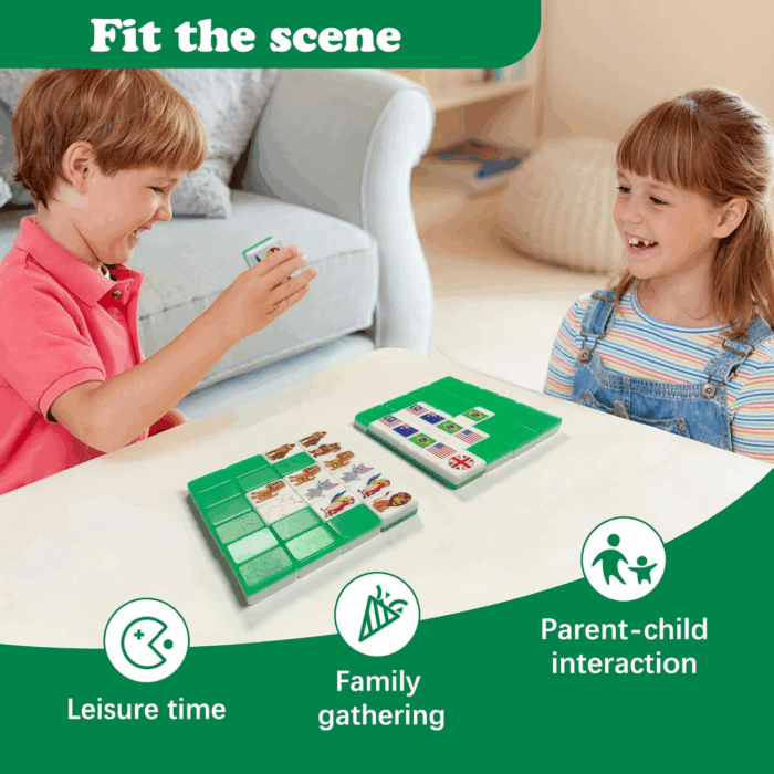 Seaside Escape Game Blocks Mahjong Sets with 49 Tiles 40Mm Pet and Flag Pattern. - Image 6