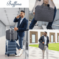 17 17.3 Inch Laptop Shoulder Bag for Men Women,Waterproof Computer Carrying Case Messenger Bag with Strap for 17"-18" HP Dell,Laptop Briefcase for Office Business Travel College School,Grey - Image 7
