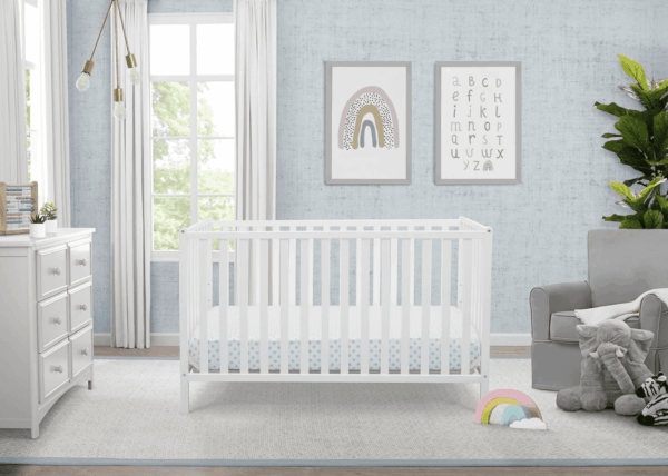 Heartland 4-In-1 Convertible Crib - Greenguard Gold Certified, Bianca White - Image 2