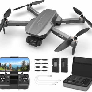 Drones with Camera for Adults 4K - B12 GPS Drone, under 250G, Brushless Motor, Auto Return, Follow Me, Point of Interest, 50 Mins Long Flight, Lightweight and Foldable Drone for Beginner