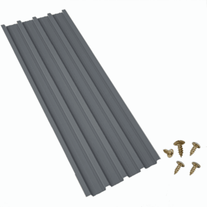 Galvanized Steel Roofing Panels, L73.2Inch×W16.77 Inch Metal Roof Panels, Corrugated Roofing Panels for Garages, Sheds, Stables and Mobile Homes, Grey (25PCS)