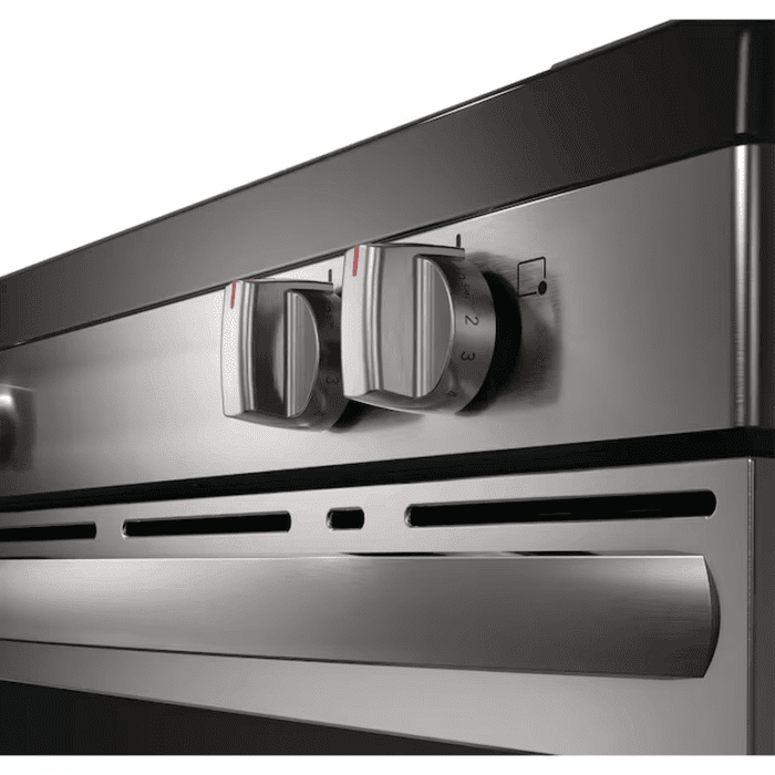 30-In Glass Top 5 Burners 5.3-Cu Ft Air Fry Convection Oven Freestanding Electric Range Stainless Steel ) - Image 6