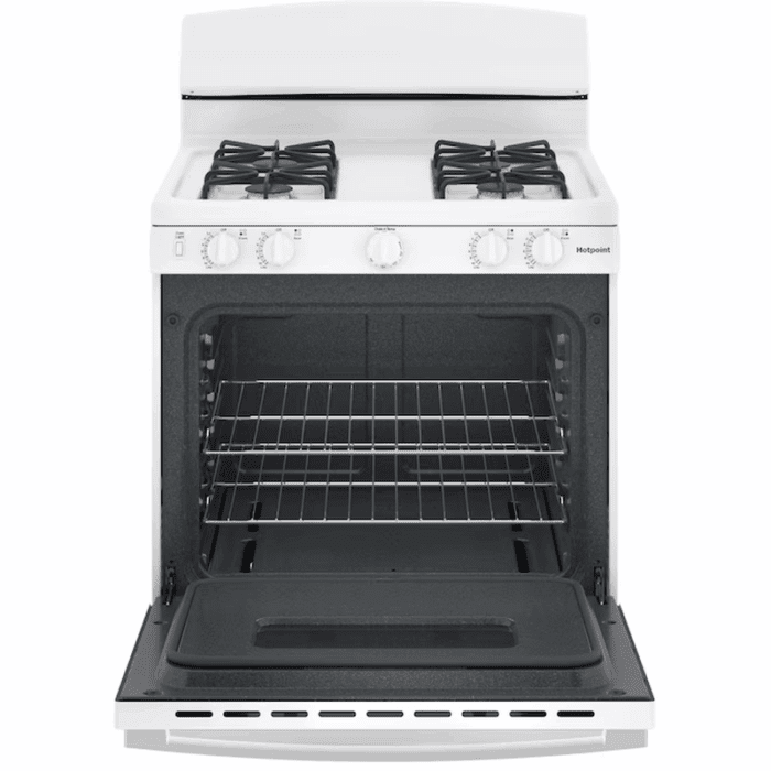 30-In 4 Burners 4.8-Cu Ft Freestanding Natural Gas Range ( White ) - Image 3