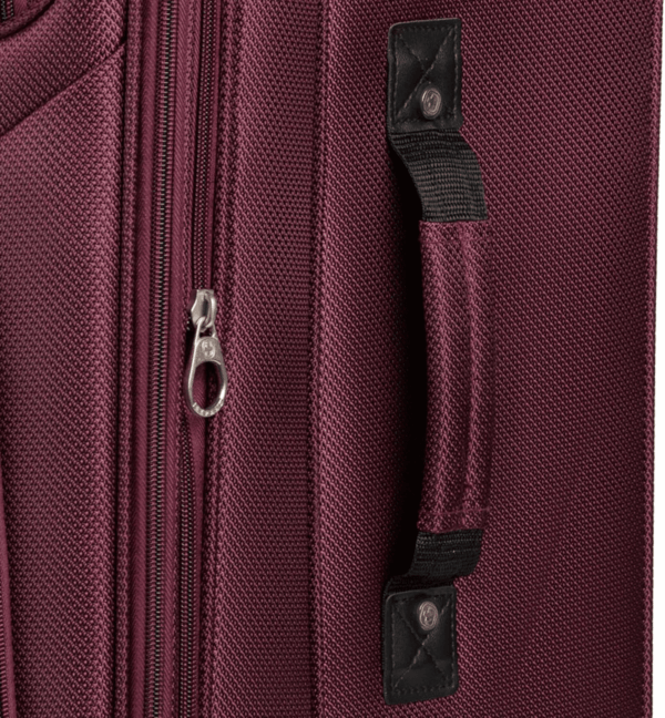 Sion Softside Expandable Luggage, Merlot, Checked-Medium 25-Inch - Image 9