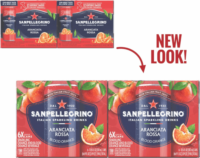 Sanpellegrino Italian Sparkling Drink Aranciata Rossa, Sparkling Orange and Blood Orange Beverage, 11.15 Fl Oz (Pack of 24) - Image 2