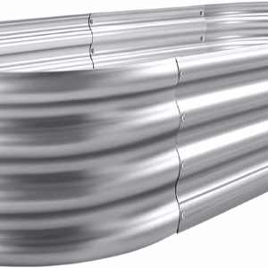 Galvanized Raised Garden Bed Kit, Galvanized Planter Garden Boxes Outdoor, Oval Large Metal for Vegetables…………