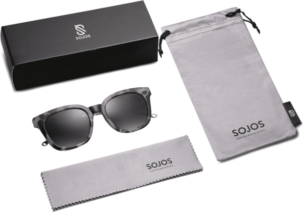 Classic Square Polarized Sunglasses Womens Mens Retro Trendy UV400 Sunnies SJ2050 - Image 5