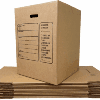 Moving Boxes with Handles, 10 Premium Large, 18 X 18 X 24, Brown, BOXINDSLAR10 - Image 5