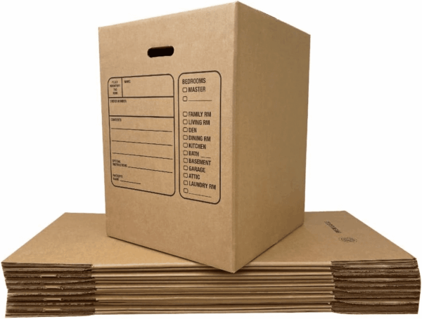 Moving Boxes with Handles, 10 Premium Large, 18 X 18 X 24, Brown, BOXINDSLAR10 - Image 5