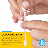 Swabs Bundle with Keloid Bump Removal Drops - Saline Solution for Piercings - Ear Piercing Cleaner - Image 3