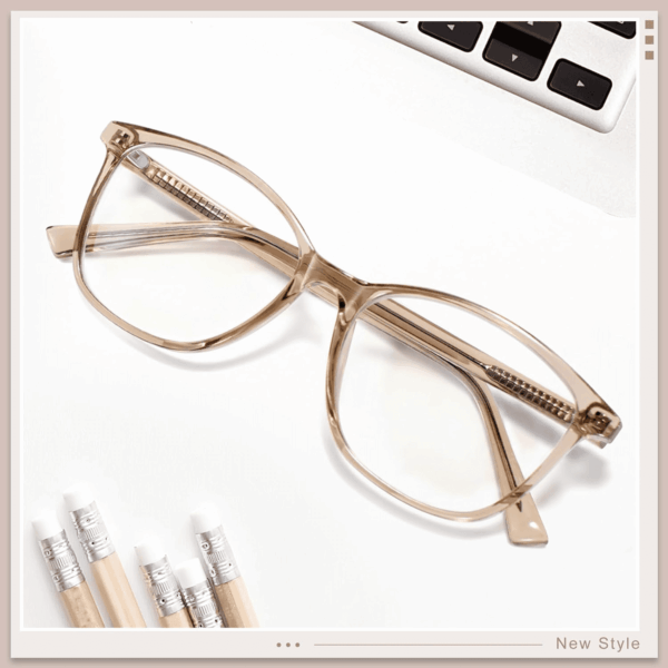 Blue Light Blocking Glasses anti Eyestrain UV Glare Blue Light Glasses for Women with Case, TV Phone Computer Gaming Eyeglasses (Coffee Brown) - Image 6