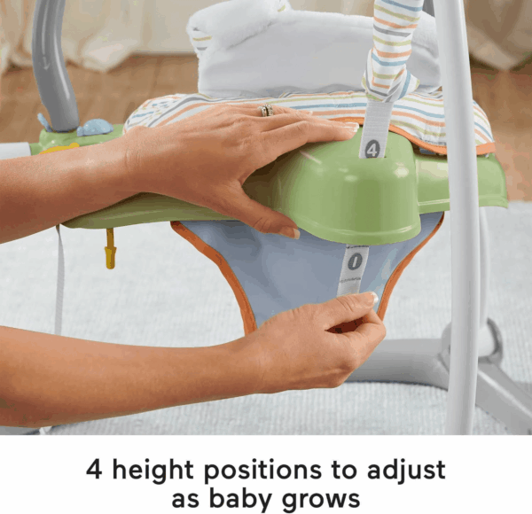Baby Bouncer Spacesaver Jumperoo Activity Center with Lights Sounds and Folding Frame, Sweet Snugapuppy - Image 5