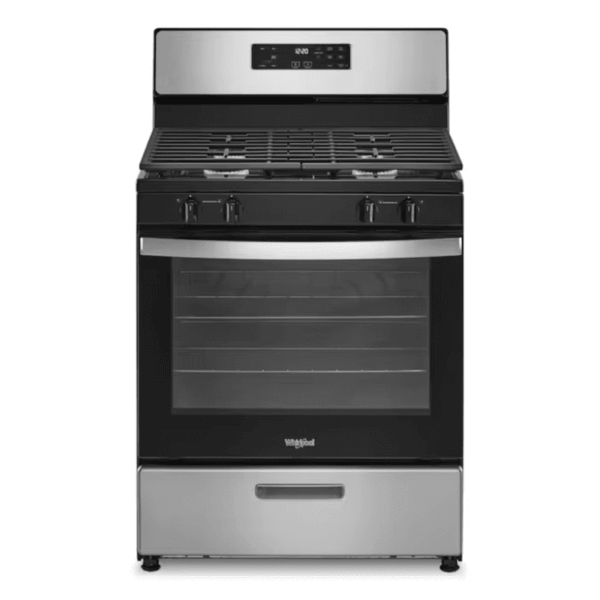 30-In 4 Burners 5.1-Cu Ft Freestanding Natural Gas Range ( Stainless Steel )