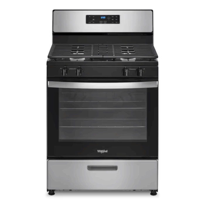 30-In 4 Burners 5.1-Cu Ft Freestanding Natural Gas Range ( Stainless Steel )