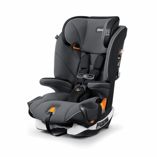Myfit Harness + Booster Car Seat, 5-Point Harness and High Back Seat, for Children 25-100 Lbs. | Fathom/Grey/Blue