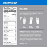 Zero Carb 100% Pure Whey Isolate Protein Powder, Lactose Free, Gluten Free, with Vitamins, Creamy Vanilla, 25G Protein per Serving, 4.5 Lbs, 66 Servings - Image 4