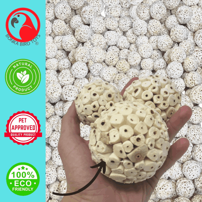 2363 Pk2 Large Sola Atta Ball Bird Toys - Image 7