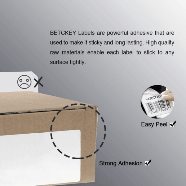 - 3" X 2" (76 Mm X 51 Mm) Multipurpose & Shipping Labels Compatible with Zebra & Rollo Label Printer,Premium Adhesive & Perforated [10 Rolls, 7500 Labels] - Image 4
