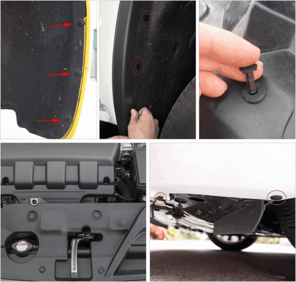 - GRC-33 240PCS Bumper Retainer Clips Car Plastic Rivets Fasteners Push Retainer Kit Most Popular Sizes Auto Push Pin Rivets Set -Door Trim Panel Fender Clips for GM Ford Toyota Honda Chrysler - Image 8