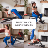 Finer Form Multi-Functional Weight Bench for Full All-In-One Body Workout – Versatile Adjustable Workout Bench for Home Gym. Fitness Equipment Perfect for Back Hyperextension, Bench Press, Roman Chair Exercise, Sit Up. Adjusts to Decline or Flat Bench. - Image 5