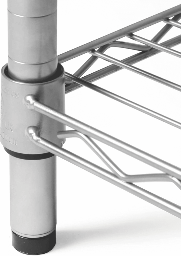 Solid Steel Wire Shelving Storage Unit Adjustable Shelves Organizer Rack, for Home, Kitchen, Office, Garage, Bedroom, Closet, Silver, 4-Tier, 36" W X 14" D - Image 3