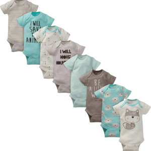 Baby 8-Pack Short Sleeve Onesie Bodysuits
