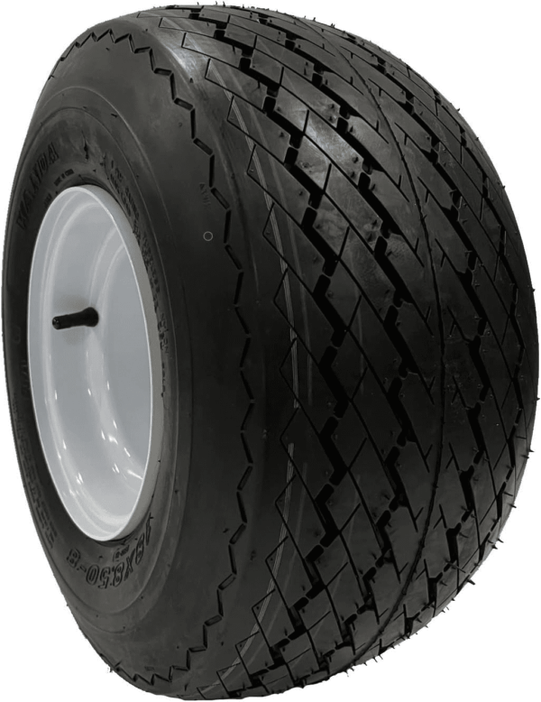 4-Pack 8" 18X8.50-8 18/8.5-8 White Golf Cart Wheels Tires Combo Fits Club Car, Cushman, EZGO, Yamaha - Image 4