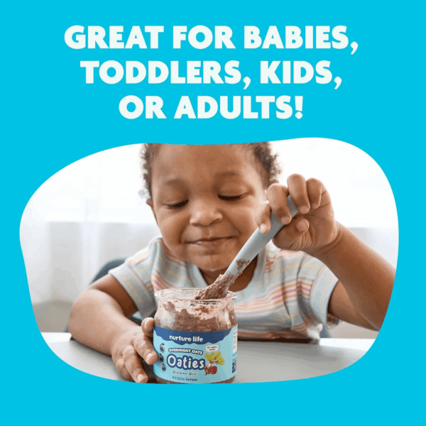 Overnight Oats, Variety Pack, Healthy Snacks for Kids, Nutritious Breakfast Food for Children W/Real Fruit & Hidden Veggies, No Added Sugar, Ready to Eat Meals for Toddlers & Kids, 4 Pack - Image 2