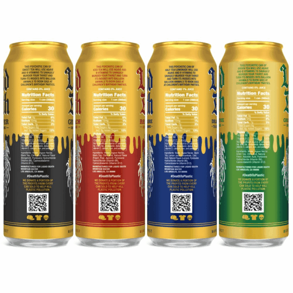 Iced Tea Variety 12-Pack (19.2 Oz Cans) (Grim Leafer, Rest in Peach, Dead Billionaire, Green Guillotine) - Image 3