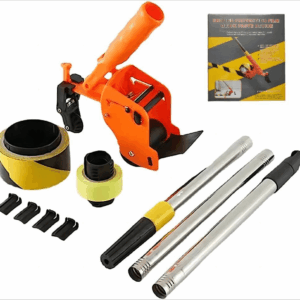 Floor Tape Applicator，Masking Tape Machine Kit with Extendable Pole for Wall and Floor Painting - 2-In-1 Tape Dispenser and Sticker Applicator Tool Set