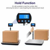 Digital Shipping Postal Scale 0.5 Oz High Accuracy！440Lb Commercial Weight Scale for Package, Small Business, Mail, Warehouse, Home, Battery & Charging Cable Included - Image 4
